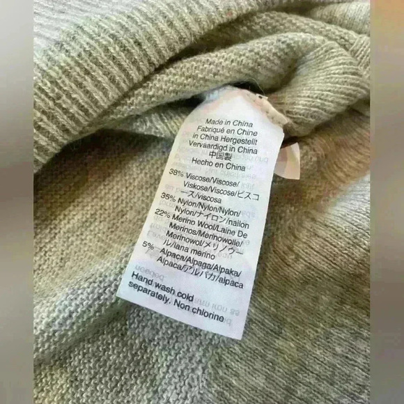 Madewell Kimball Pullover Knit Sweater Wool Alpaca Blend Women’s Size 2XL Gray - Picture 6 of 10